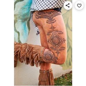 Size M Artisan Made Owl Totem Leggings